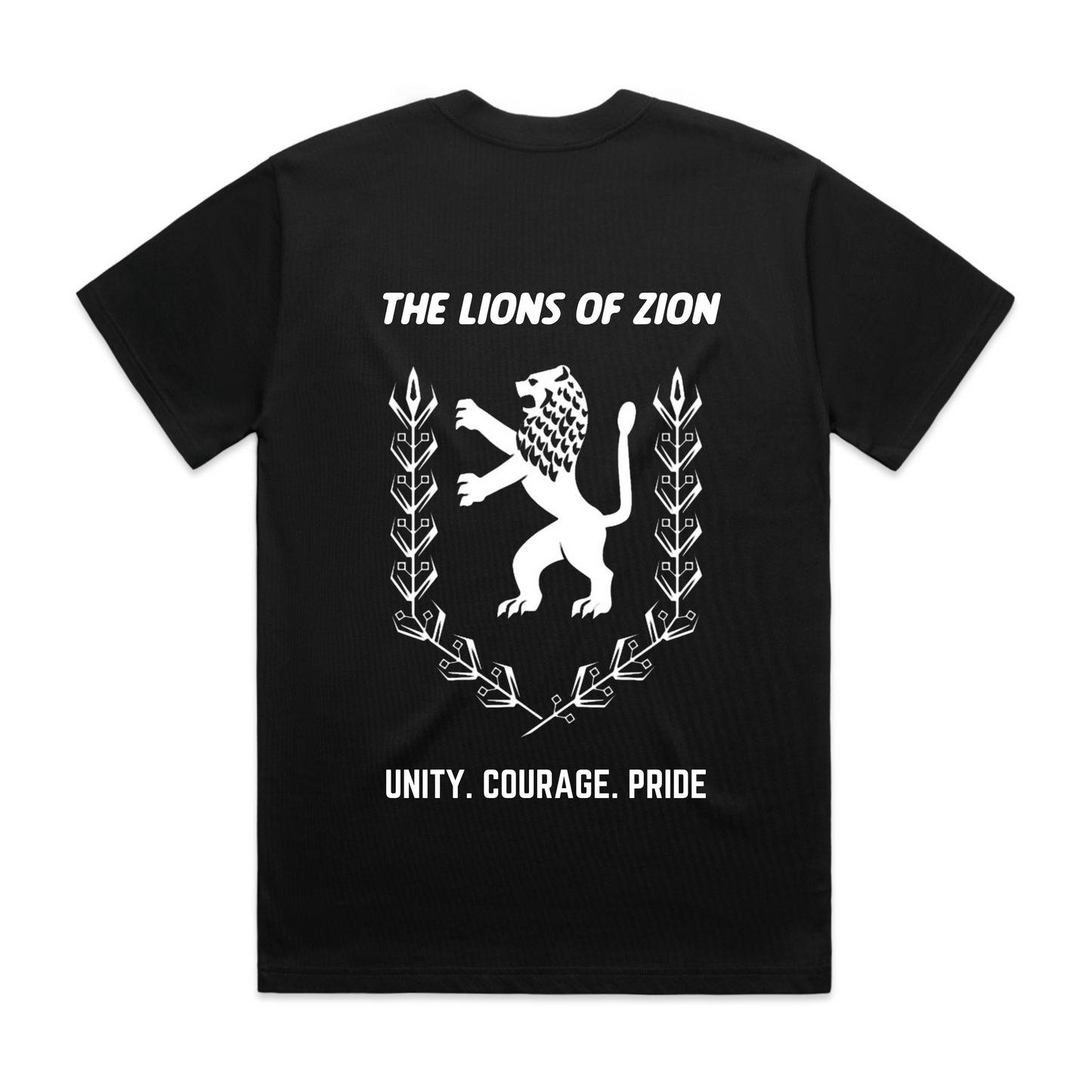 Oversized Patch Front & Back Tee (Black)