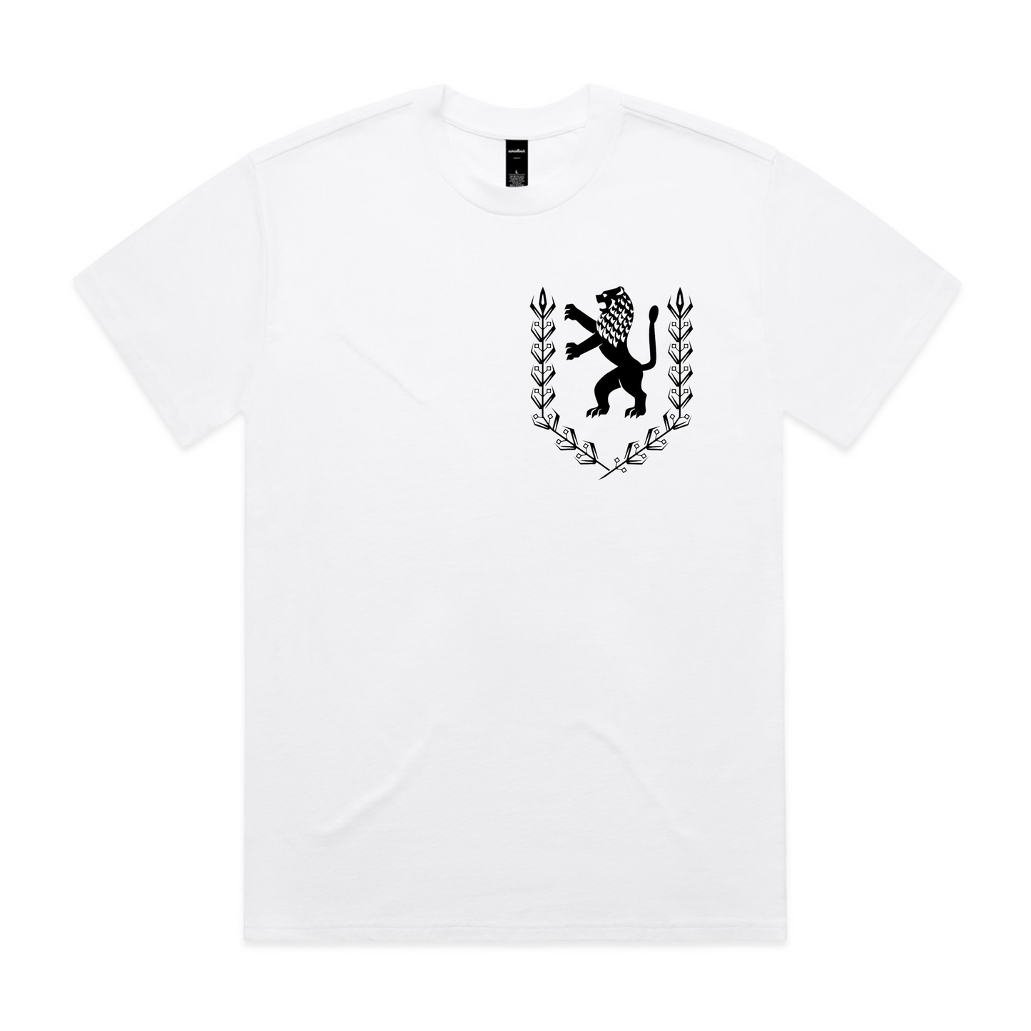 Oversized Patch Front & Back Tee (White)