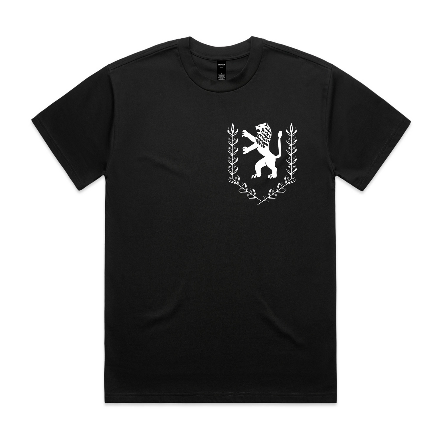 Oversized Patch Front & Back Tee (Black)